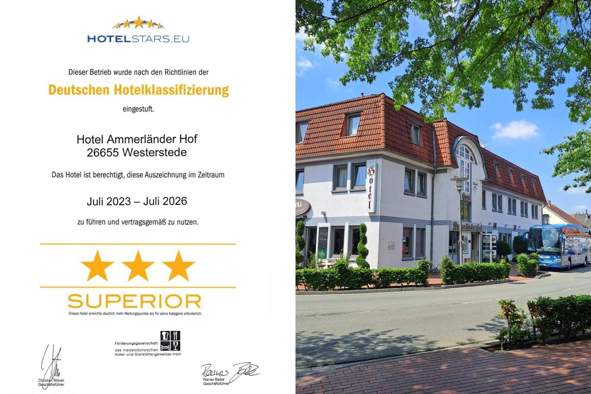 Hotel Ammerlaender Hof Westerstede Esterno foto