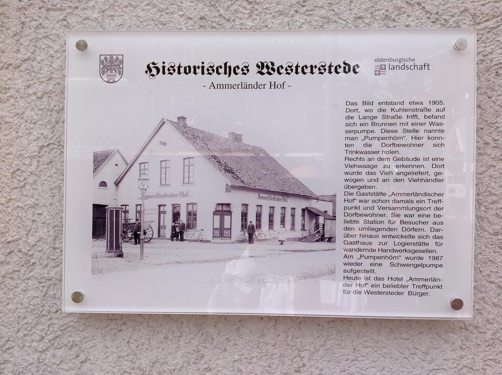 Hotel Ammerlaender Hof Westerstede Esterno foto